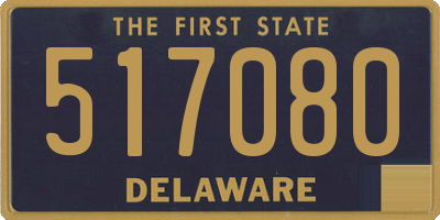 DE license plate 517080