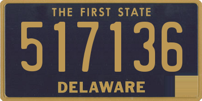 DE license plate 517136