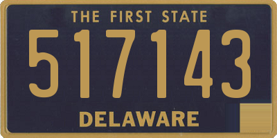 DE license plate 517143