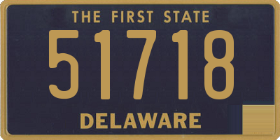 DE license plate 51718