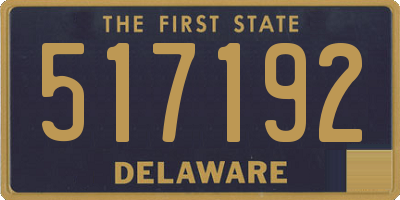 DE license plate 517192