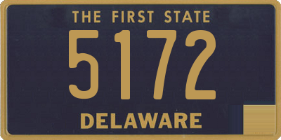 DE license plate 5172