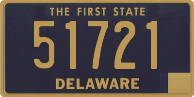 DE license plate 51721