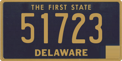 DE license plate 51723