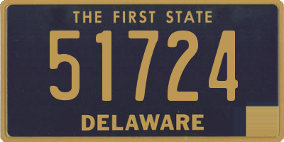 DE license plate 51724