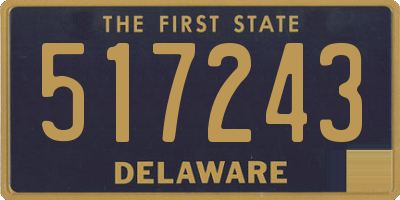 DE license plate 517243