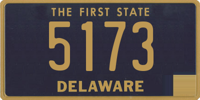 DE license plate 5173