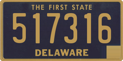 DE license plate 517316