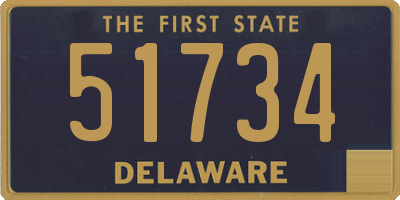 DE license plate 51734