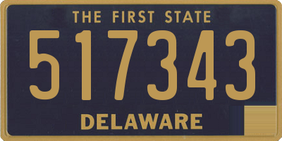DE license plate 517343