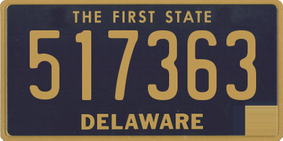 DE license plate 517363