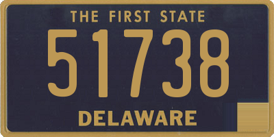 DE license plate 51738