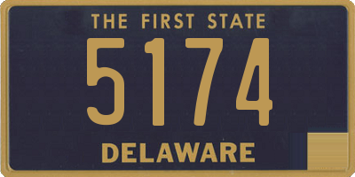 DE license plate 5174