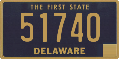 DE license plate 51740