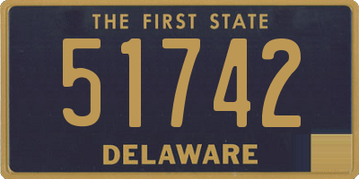 DE license plate 51742