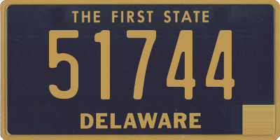 DE license plate 51744