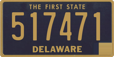 DE license plate 517471