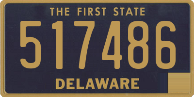 DE license plate 517486