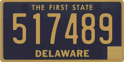 DE license plate 517489