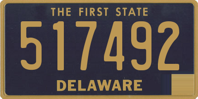 DE license plate 517492