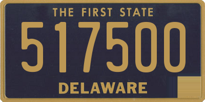 DE license plate 517500