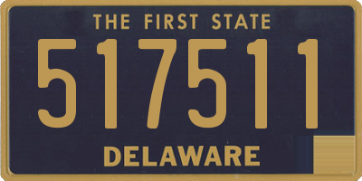DE license plate 517511