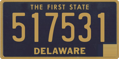 DE license plate 517531