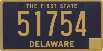 DE license plate 51754