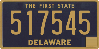 DE license plate 517545