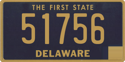 DE license plate 51756