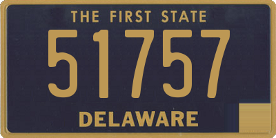 DE license plate 51757