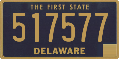 DE license plate 517577