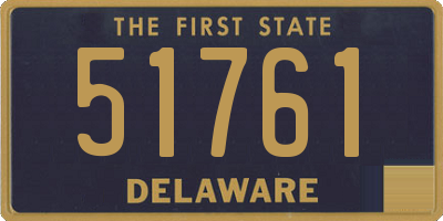 DE license plate 51761