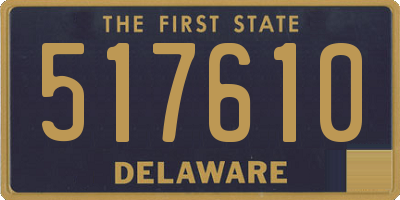 DE license plate 517610