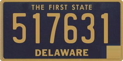 DE license plate 517631