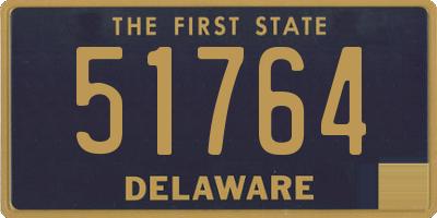 DE license plate 51764