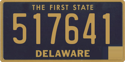 DE license plate 517641