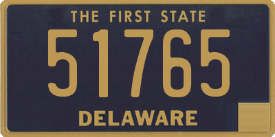 DE license plate 51765