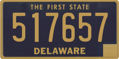 DE license plate 517657