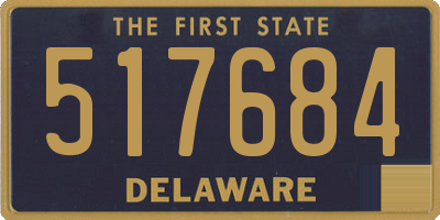 DE license plate 517684