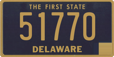 DE license plate 51770