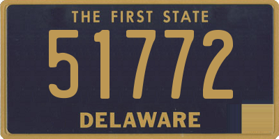 DE license plate 51772