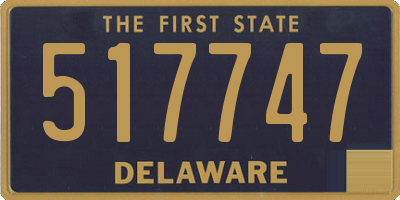 DE license plate 517747