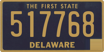 DE license plate 517768