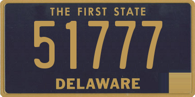 DE license plate 51777