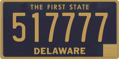 DE license plate 517777