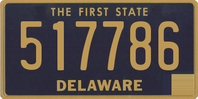 DE license plate 517786