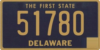 DE license plate 51780