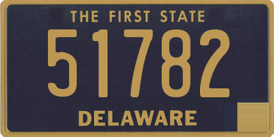 DE license plate 51782