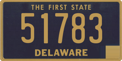 DE license plate 51783